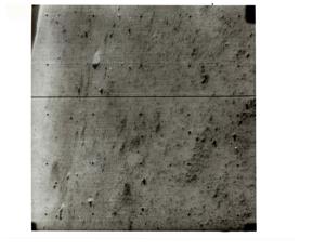 Moon photo taken by Surveyor I. June 1966, 1966-06-03