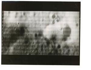 Moon photo from lunar Orbiter I. August 1966, 1966-08-18