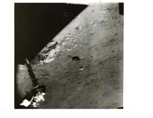 Moon photo taken by Surveyor I. June 1966, 1966-06-03
