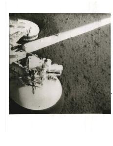 Moon photo taken by Surveyor I. June 1966, 1966-06-01