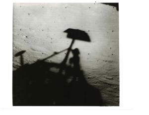 Moon photo from Surveyor I. June 1966, 1966-06-16