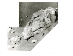 Moon photo from Surveyor I. June 1966, 1966-06-16