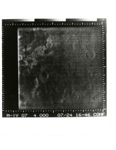 Martian photos by Mariner IV. July 14, 1965, 1965-07-14