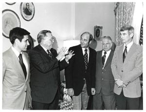 Thomas P. O&#39;Neill with a group in Speaker&#39;s office., 1950-01-01 - 1976-12-31
