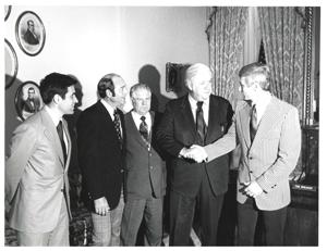 Thomas P. O&#39;Neill with a group in Speaker&#39;s office., 1950-01-01 - 1976-12-31