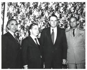 Henry Bellmon in McAlester, Oklahoma on Armed Forces Day. 1973, 1973-05-19