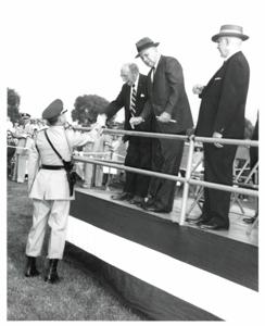 Retreat review honoring Army veterans in Congress. June 12, 1960, 1960-06-12