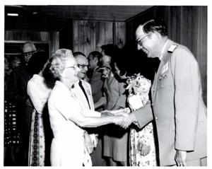 Golf game in McAlester, Oklahoma on Armed Forces Day. 1974, 1974-05-18