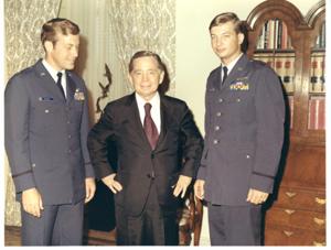 Carl Albert with 8-A&#39;s (Air Force organization)., 1972-01-01 - 1972-12-31
