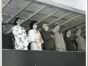 Carl Albert speaking at a banquet in McAlester, Oklahoma on Armed Forces Day. 1970, 1970-01-01 - 1970-12-31