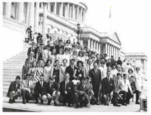 Carl Albert with Kenneth Converse, Oklahoma State Representative. 1966, 1966-01-01 - 1966-12-31