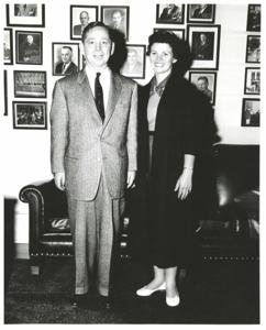 Carl Albert with unidentified people., 1950-01-01 - 1976-12-31