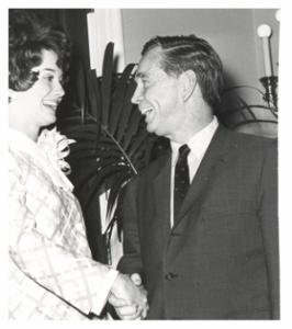 Carl Albert with members of Green Thumb Program - Farmers Union October 23, 1969, 1969-10-23