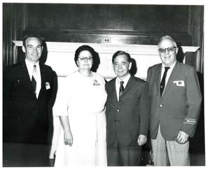 Carl Albert with unidentified people., 1950-01-01 - 1976-12-31