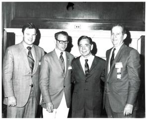 Carl Albert with unidentified people., 1950-01-01 - 1976-12-31