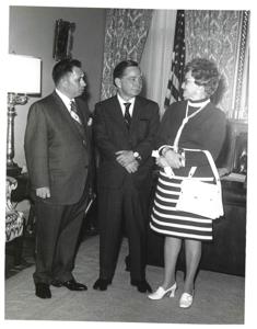 Carl Albert with Alton Smith. 1971, 1971-01-01 - 1971-12-31