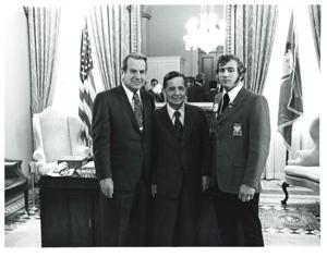Carl Albert with Rick Thomas. 1972, 1972-01-01 - 1972-12-31