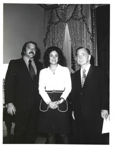 Carl Albert with unidentified people., 1950-01-01 - 1976-12-31
