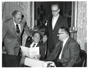 Carl Albert with unidentified people., 1950-01-01 - 1976-12-31