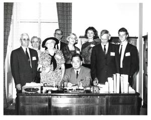 Carl Albert with a family., 1950-01-01 - 1976-12-31