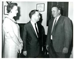 Carl Albert with unidentified people., 1950-01-01 - 1976-12-31