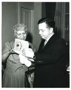 Carl Albert with a woman., 1950-01-01 - 1976-12-31