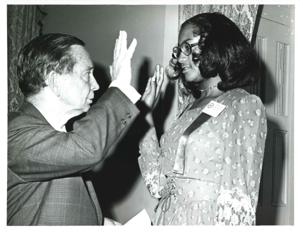 Carl Albert with Aldine Mahina Canha. Summer 1972, 1972-01-01 - 1972-12-31
