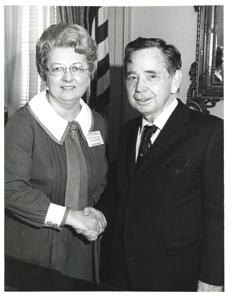 Carl Albert with Alan Mauldin of Stroud, Oklahoma., 1950-01-01 - 1976-12-31