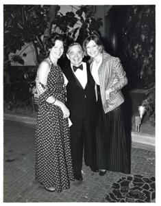 Carl Albert with guests at the American Revolution Bicentennial Ball in Oklahoma. October 2, 1976, 1976-10-02