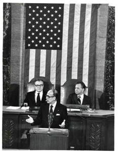 Dong Jo Kim with Fishbait Miller., 1970-01-01 - 1976-12-31
