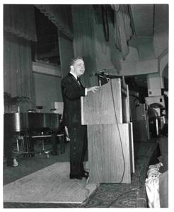 Joel Jankowsky (left) in a tuxedo with an unidentified man., 1970-01-01 - 1976-12-31