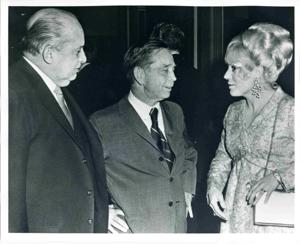 From left: Anna Chenault, Carl Albert, Mike Mansfield, and Tom Corcoran., 1971-10-01