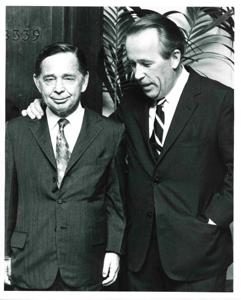 Carl Albert with Bob Bell., 1971-10-01