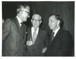 Carl Albert with unidentified people., 1950-01-01 - 1976-12-31
