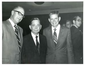 Carl Albert (center) at Good Roads meeting. September 13, 1971, 1971-09-13