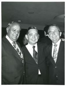 Carl Albert (center) at Good Roads meeting. September 13, 1971, 1971-09-13