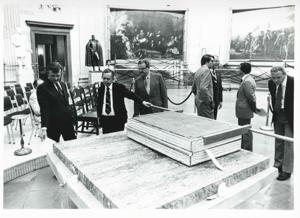 Ceremony honoring the arrival of the Magna Carta at the U. S. Capitol., 1976-06-03