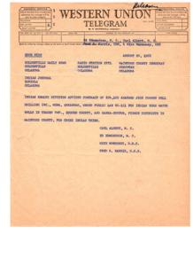 Indian Health Division Contract Awarded for Home Water Wells, 1968-08-20