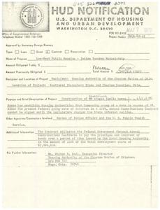 Neighborhood Facilities Grant Application for Choctaw Nation Community Center, 1970-04-09