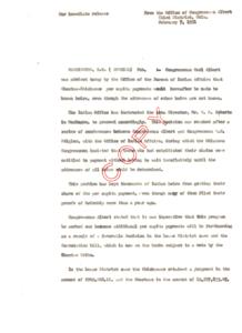 New Policy Ensures Per Capita Payments for Indian Heirs: Announcement from Congress Albert&#39;s Office, 1951-01-01 - 1951-12-31