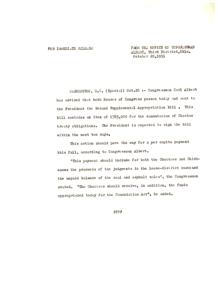 Congressman Albert Secures Funding for Choctaw Treaty Obligations, 1951-01-01 - 1951-12-31