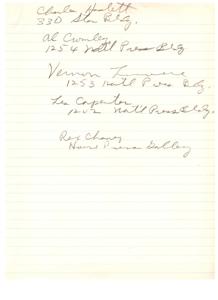 Directory of Business Addresses in Vermon, 1956-01-01 - 1956-12-31