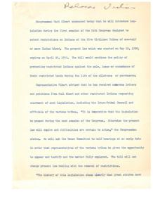 Protecting Restricted Indians: Legislation for the Five Civilized Tribes, 1953-01-01 - 1953-12-31