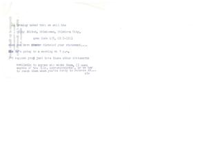 Contact Information for Releasing Statements in Oklahoma City, 1964-01-01 - 1964-12-31