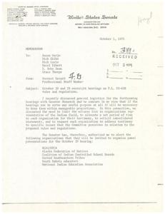 Oversight Hearings on Pubic Law   93-638 Rules and Regulations: October 20 and 28, 1975, 1975-10-01