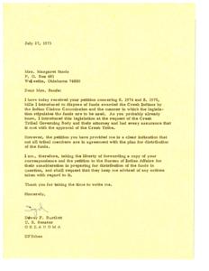 Petition for Fair Distribution: Concerns Regarding Bills S. 1974 and S. 1975, 1973-07-19