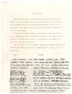 Petition to Amend Distribution of Creek Tribal Funds, 1971-01-01 - 1978-12-31