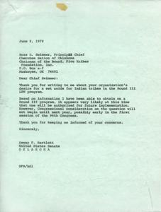 Title: Urging Congress for Set-Aside Funds for Indian Tribes in Local Public Works Program, 1978-05-12