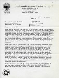 Education Challenges in Hammon: The Story of the Institute of the Southern Plains, Inc., 1975-01-01 - 1975-12-31