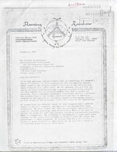 Appeal for Equitable Funding: A Letter to Dr. Carroll V. Galbreath, 1975-12-23